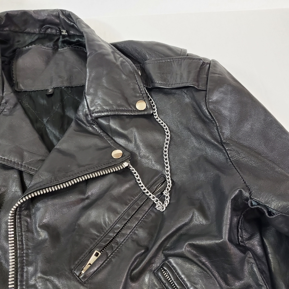 American Armor Men's Leather Jacket Size Small - Picture 2 of 8